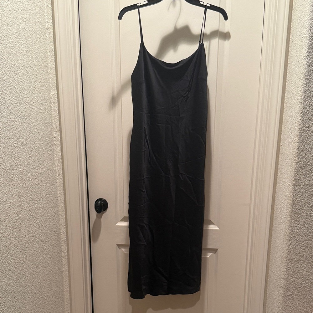 Express Black Satin Dress